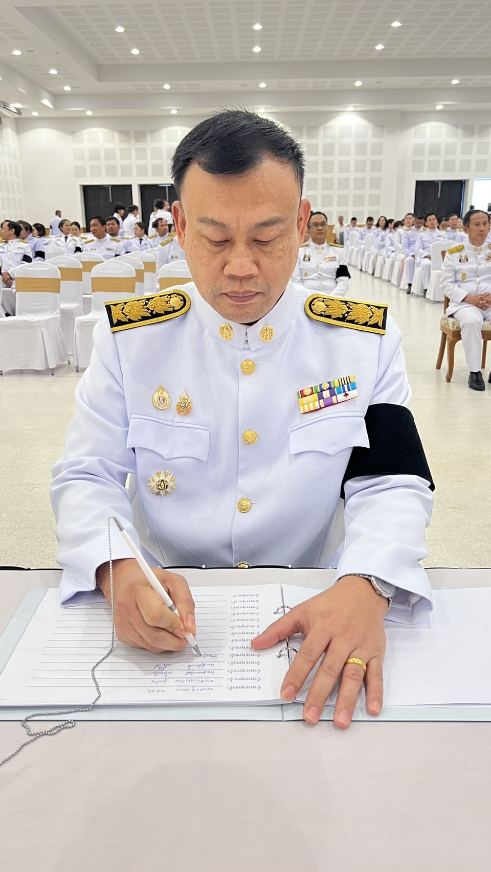 title - ส.ป.ก.ตรัง ร่วมประกอบพิธีถวายน้ำสรงพระศพหน้าพระรูป สมเด็จพระเจ้าลูกเธอ เจ้าฟ้าพัชรกิติยาภา นเรนทิราเทพยวดี กรมหลวงราชสาริณีสิริพัชร มหาวัชรราชธิดา เพื่อน้อมเกล้าน้อมกระหม่อมส่งเสด็จสู่สวรรคาลัย